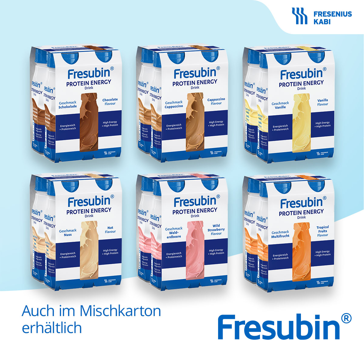 FRESUBIN PROTEIN Energy DRINK Mischkarton Trinkfl.