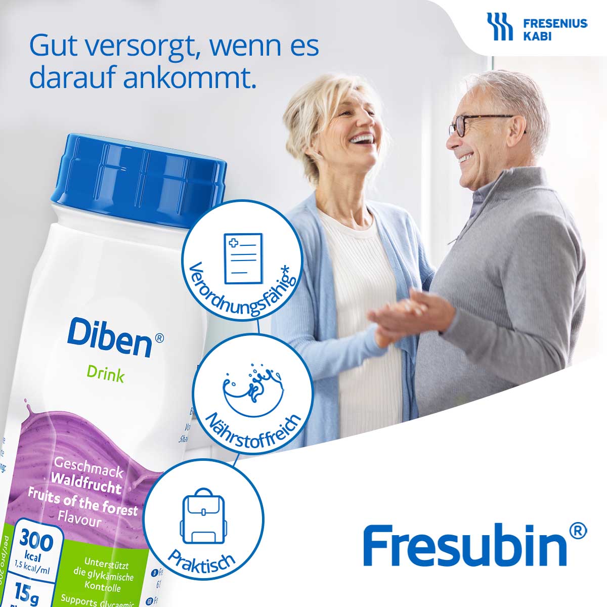 DIBEN DRINK Mischkarton 1.5 kcal/ml Trinkflasche