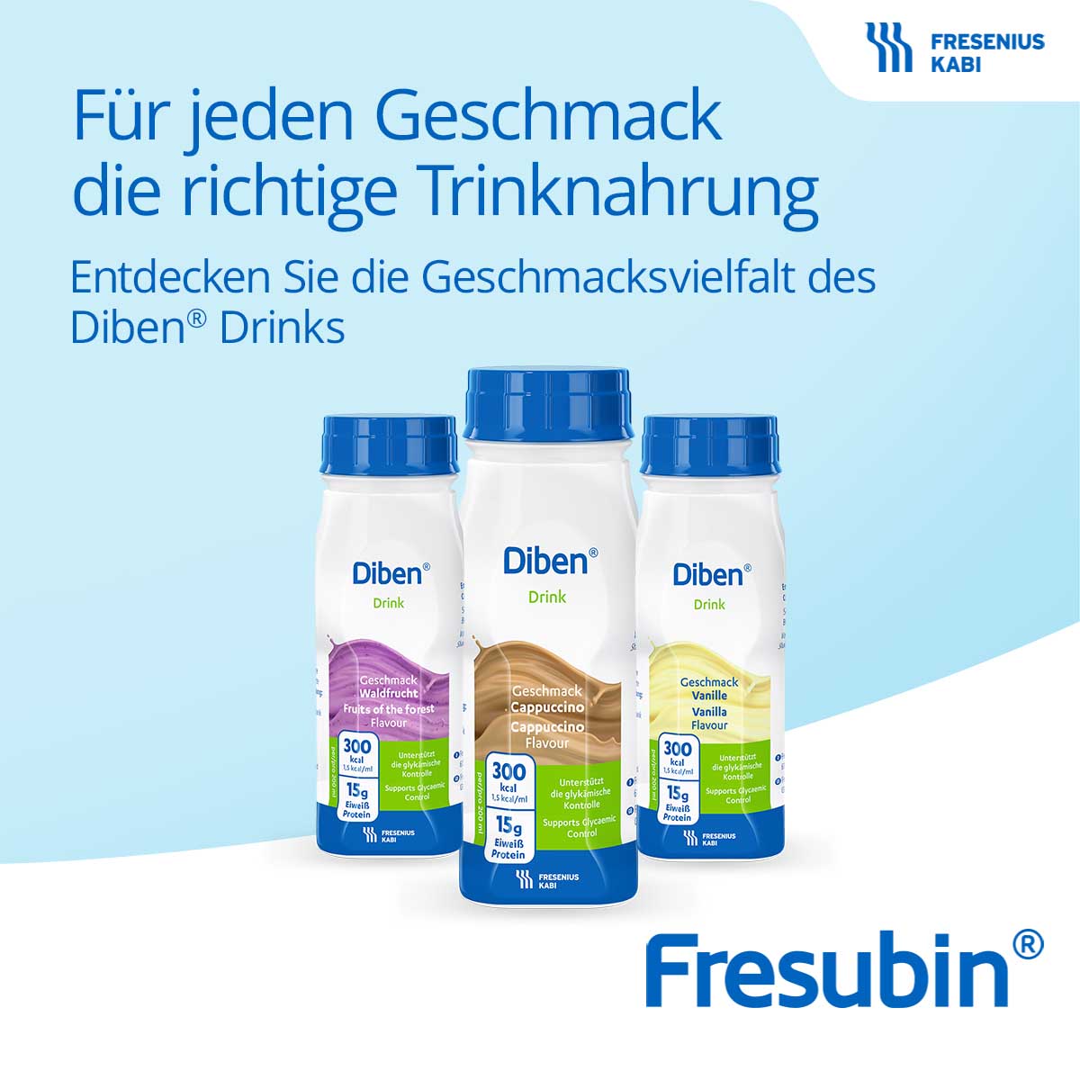 DIBEN DRINK Mischkarton 1.5 kcal/ml Trinkflasche